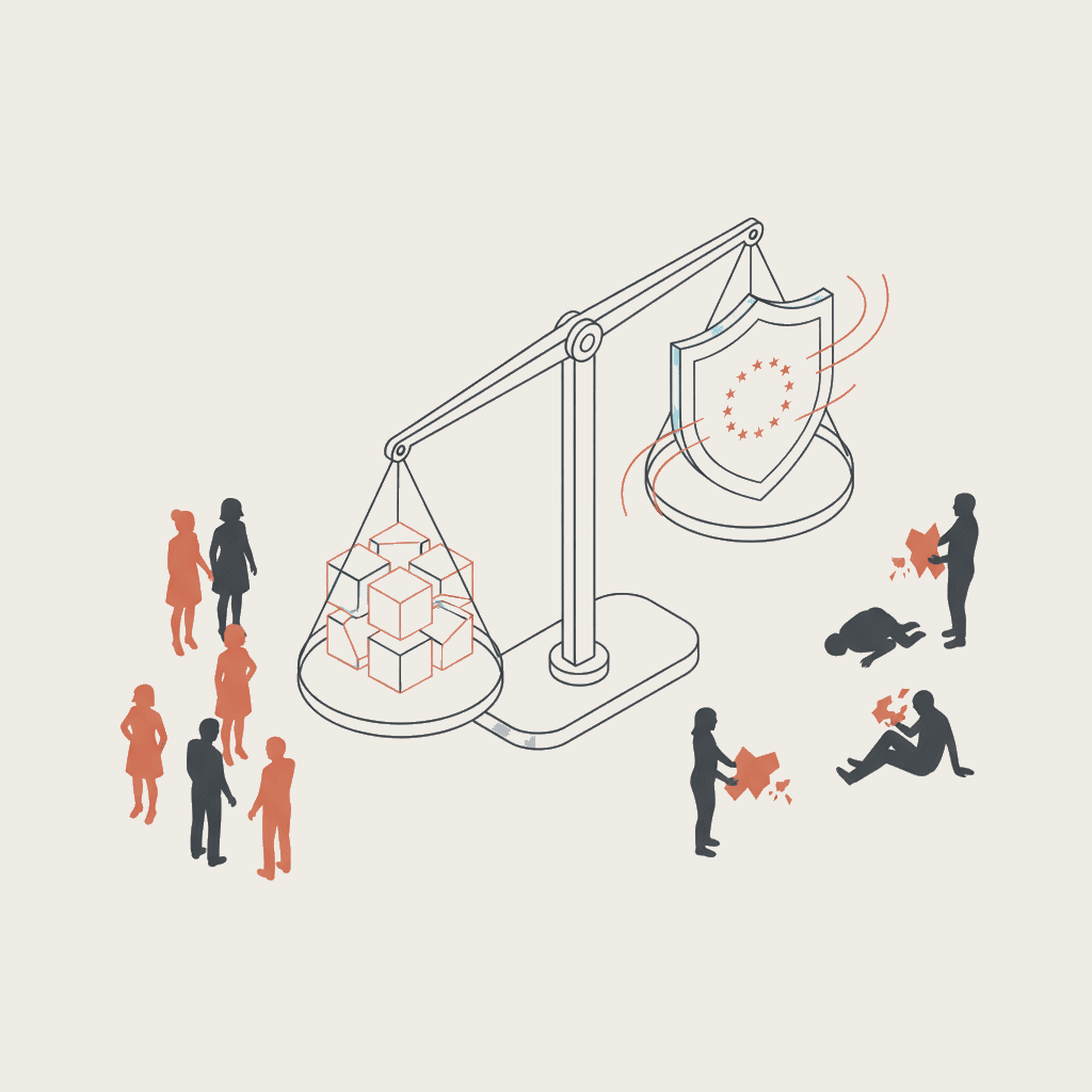 Illustration AI bias student recruitment risks safeguards EU AI Act UK GDPR
