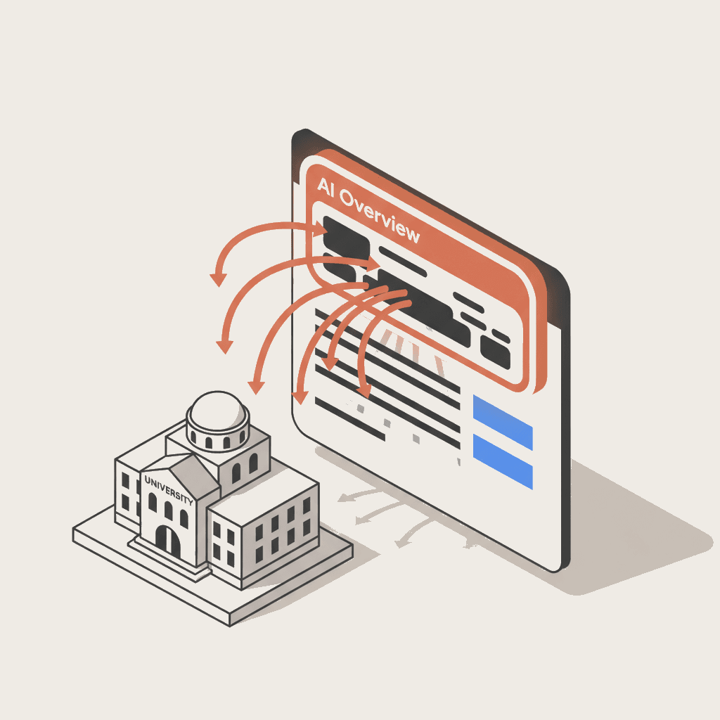 Impact van Google AI Overviews op de zichtbaarheid van hoger onderwijsinstellingen