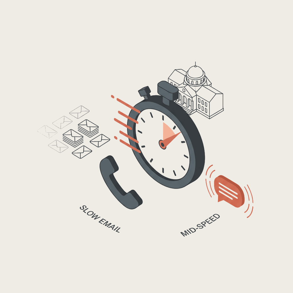 Benchmark temps de réponse écoles françaises demandes en ligne mystery shopping