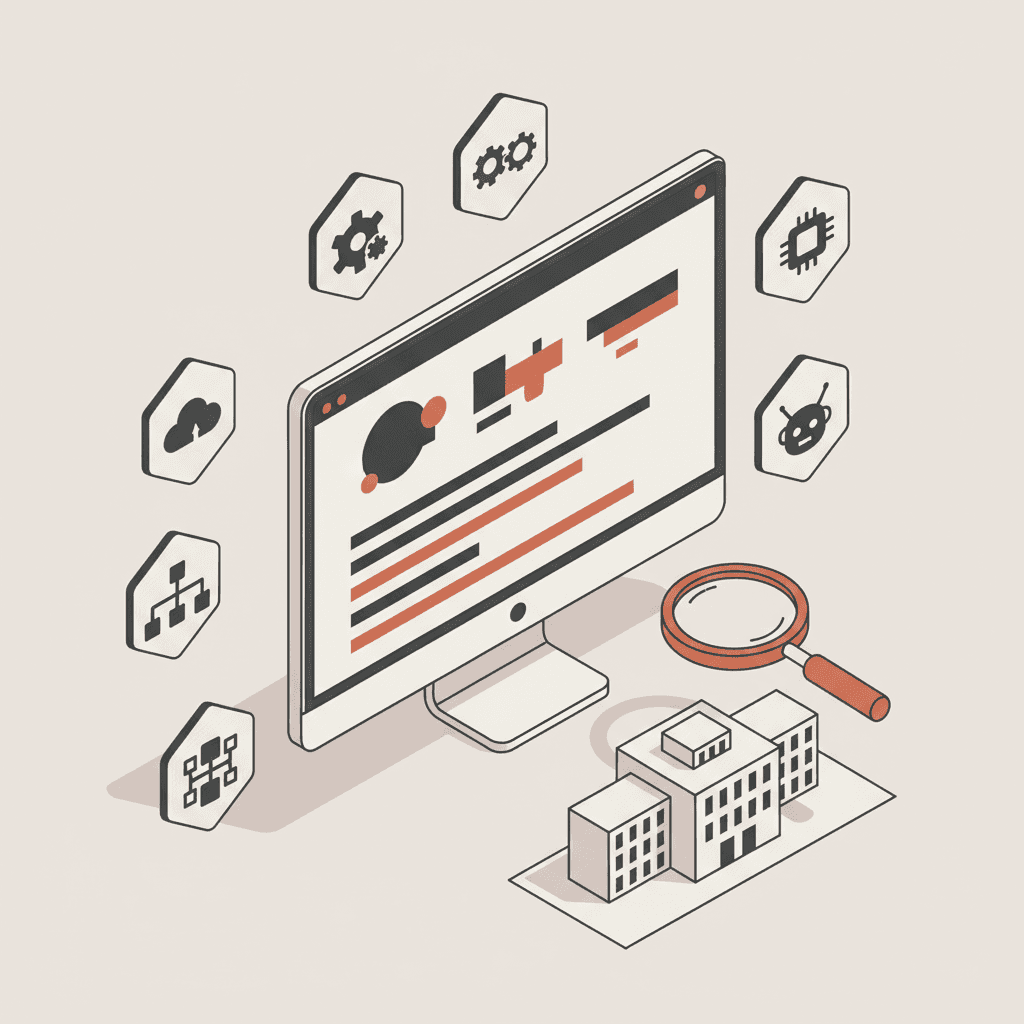 AI visibility audit tools comparison for UK higher education institutions: isometric GEO dashboard