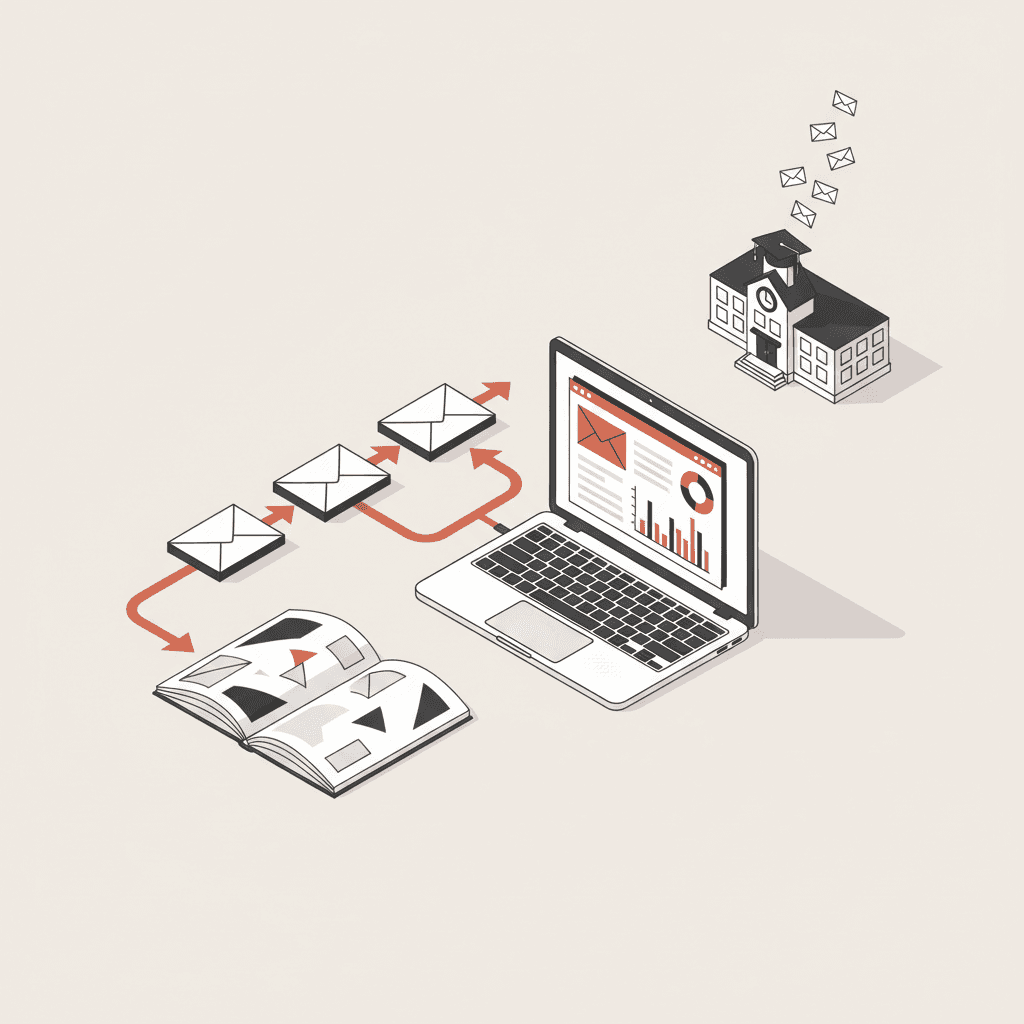 Email nurturing sequences after a prospectus request for UK higher education institutions