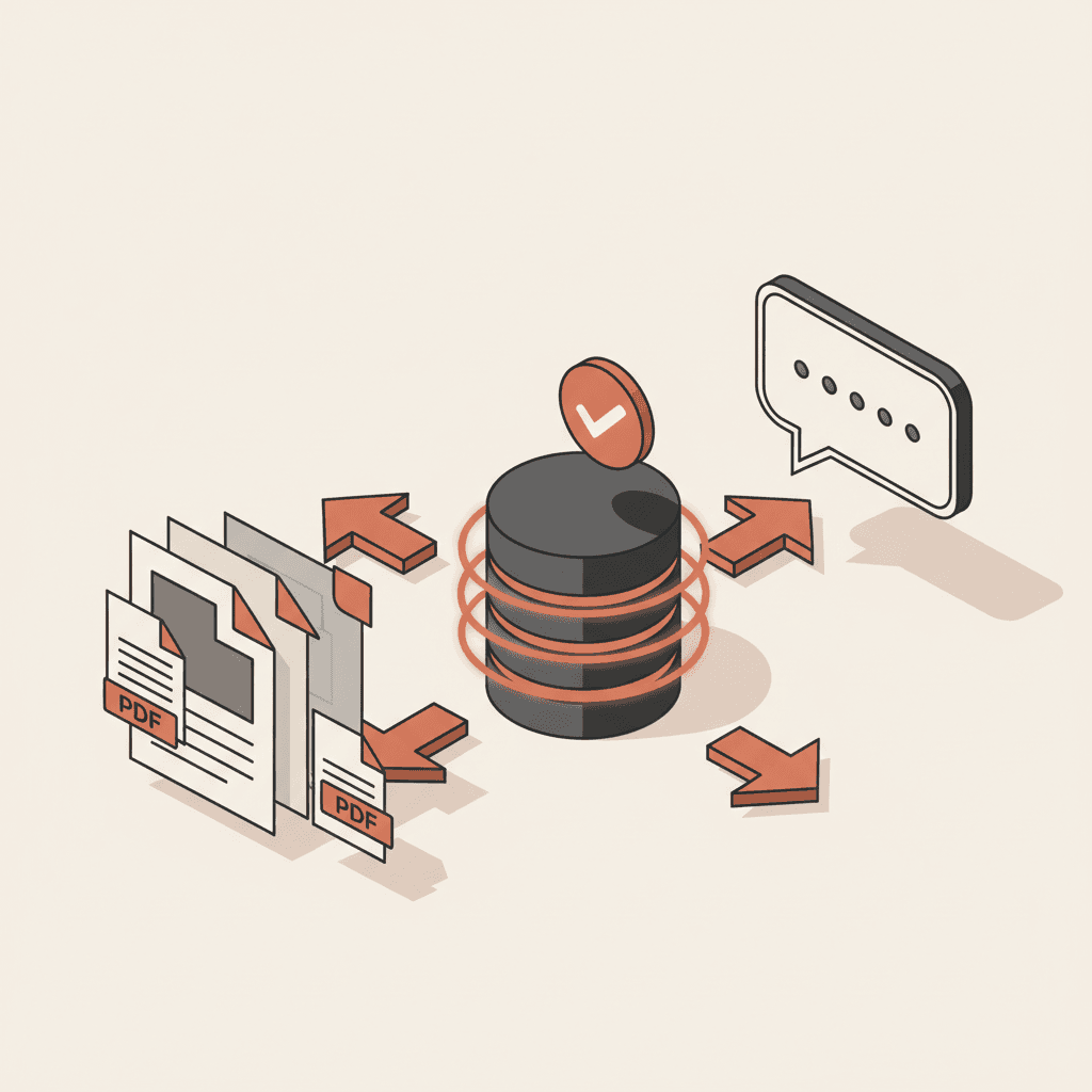 Isometric data pipeline for training an AI chatbot with school documents and knowledge base