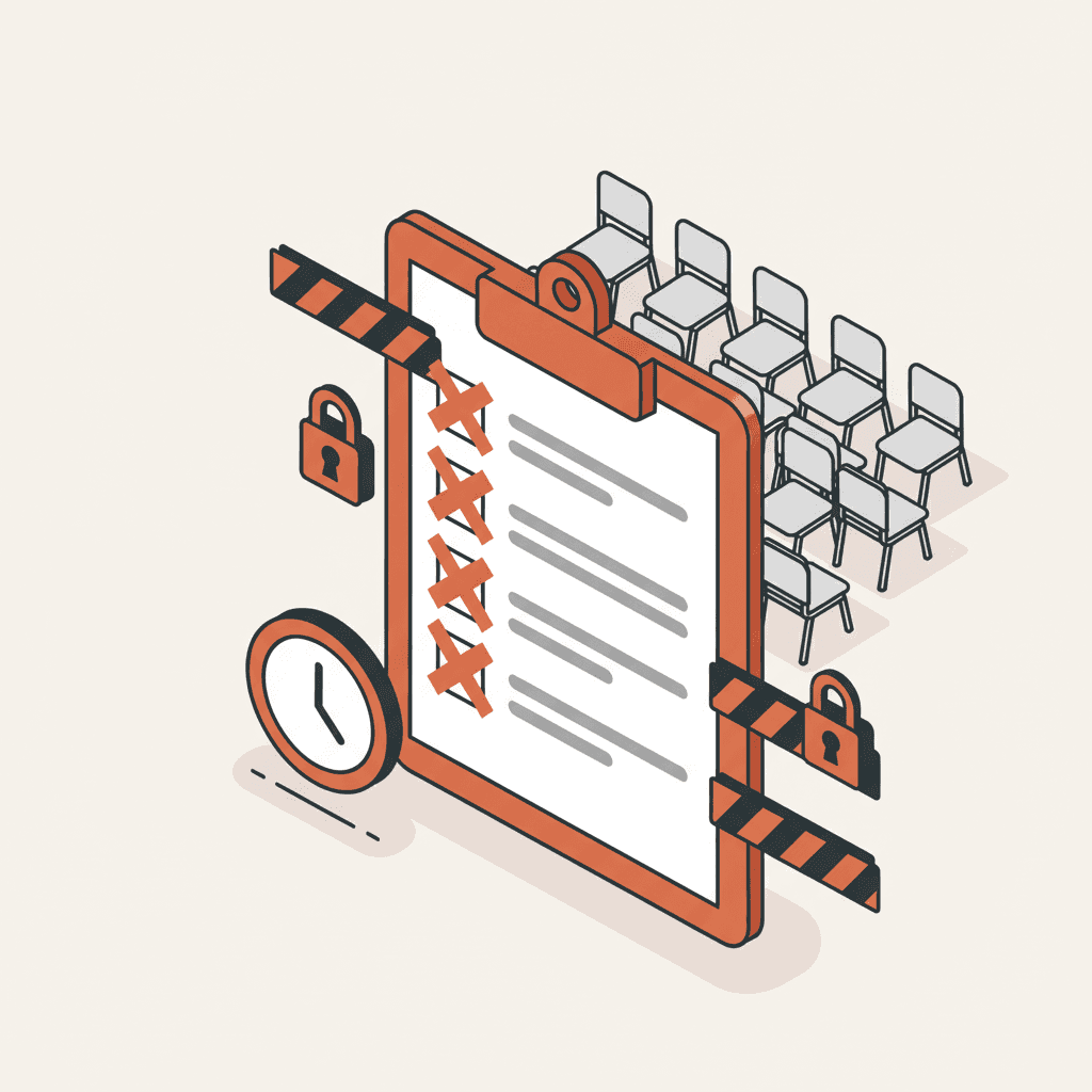Tableau de bord d'inscription aux journées portes ouvertes d'une école avec indicateurs de conversion et taux de présence