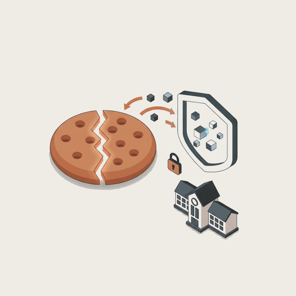 Illustration retargeting école sans cookies tiers marketing acquisition RGPD